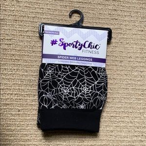 Spider Web Fleece Lined Leggings